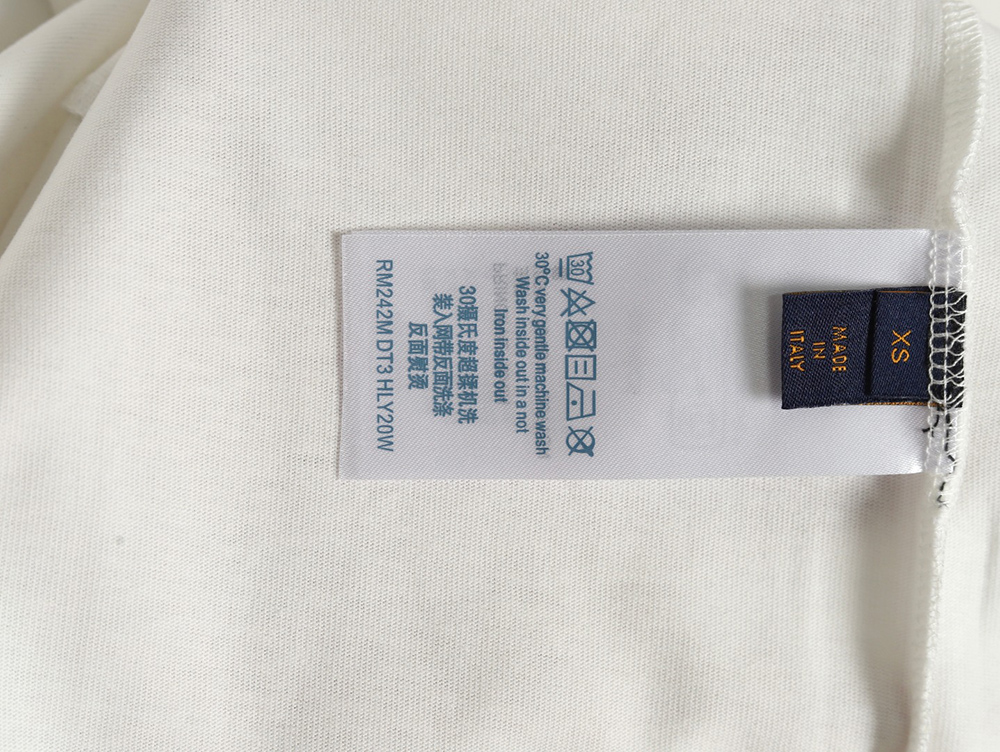 l0*is V*t0n line fake pockets embroidered short sleeves