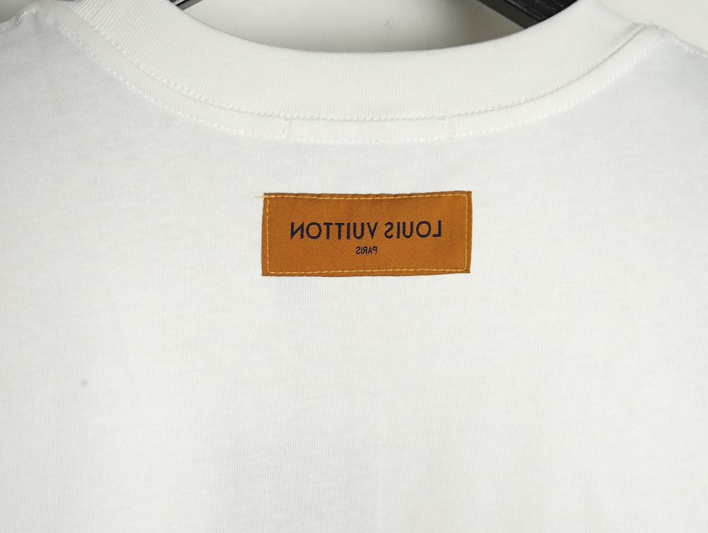 l0*is V*t0n line fake pockets embroidered short sleeves