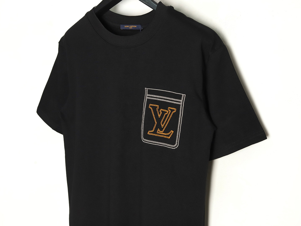 l0*is V*t0n line fake pockets embroidered short sleeves tsk1