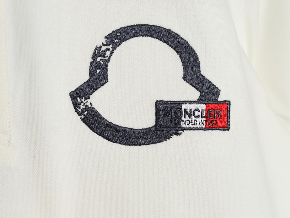 Moncler Chest Embroidered Logo Polo Short Sleeve