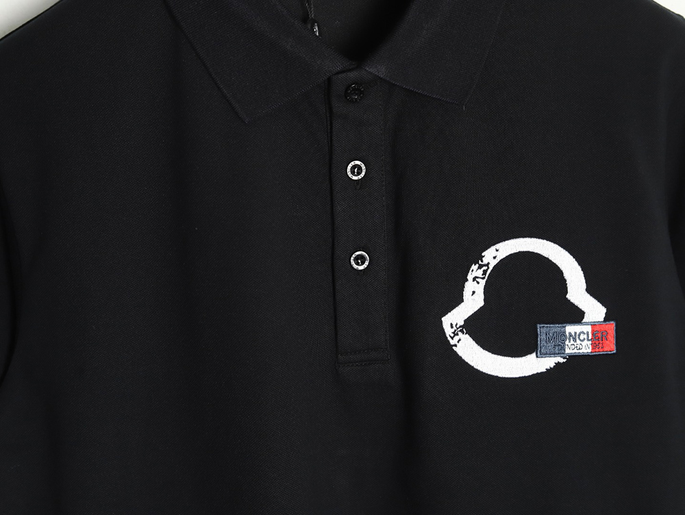 Moncler Chest Embroidered Logo Polo Short Sleeve TSK1