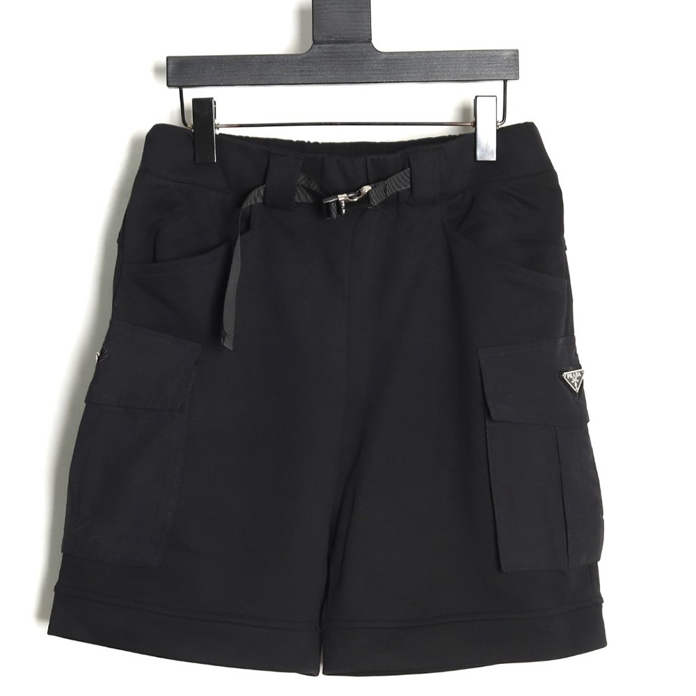 Pra*a multi-pocket logo shorts