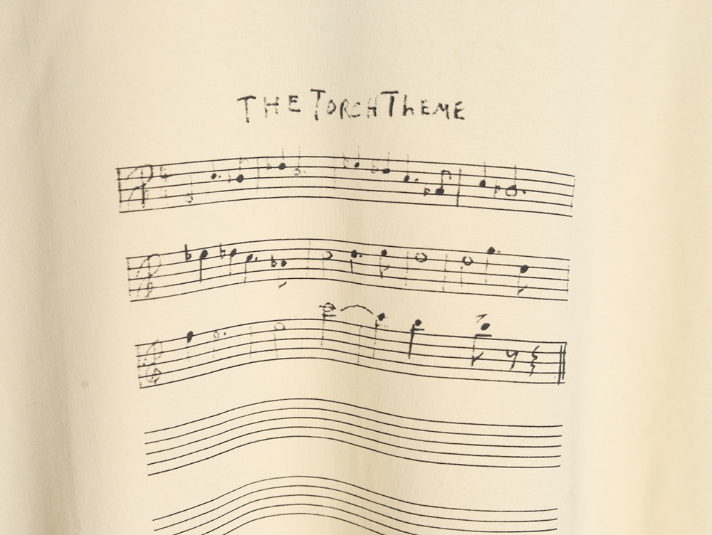 Ba*len*cia*ga sheet music short sleeve t-shirt