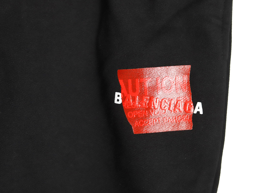 Ba*len*cia*ga tape lettering shorts tsk1