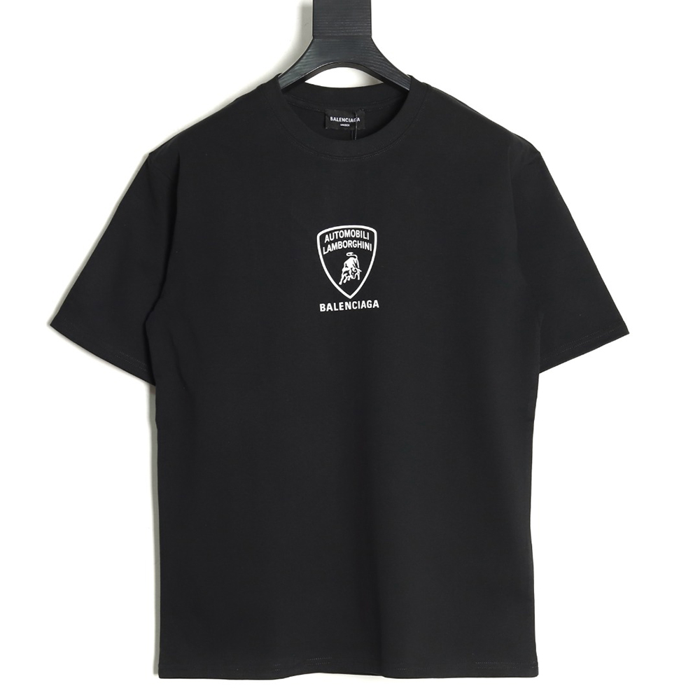 Ba*len*cia*ga & lamborghini joint printed short sleeve t-shirt tsk1
