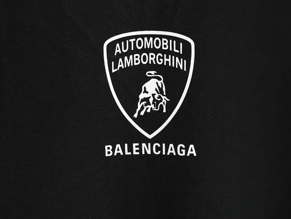 Ba*len*cia*ga & lamborghini joint printed short sleeve t-shirt tsk1