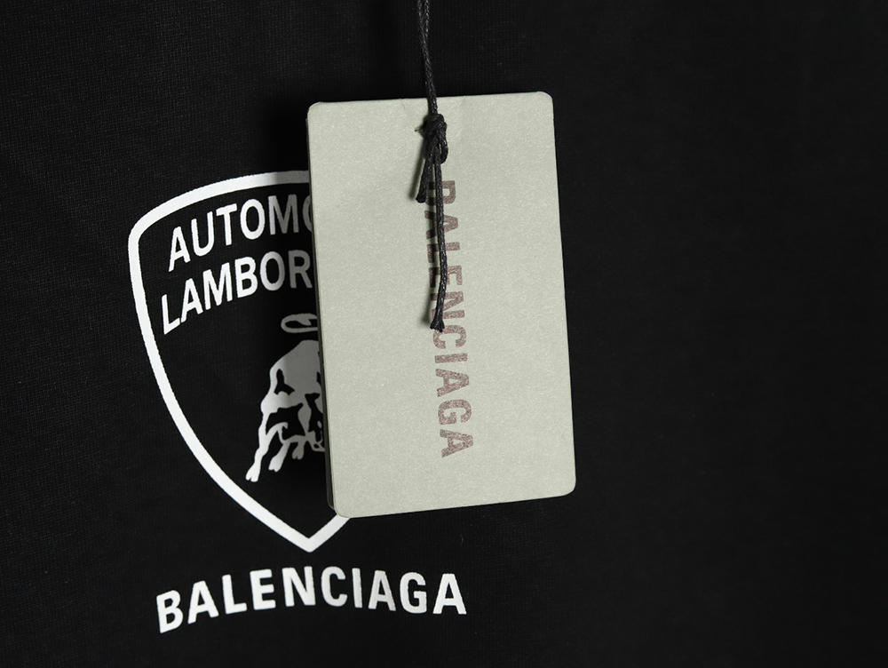 Ba*len*cia*ga & lamborghini joint printed short sleeve t-shirt tsk1