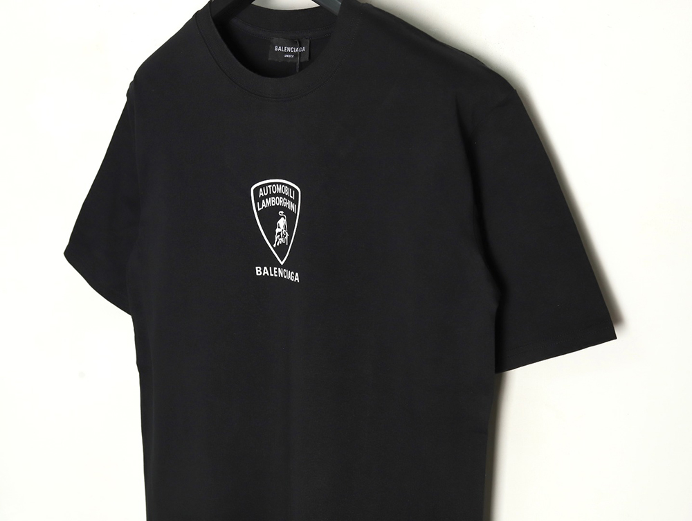 Ba*len*cia*ga & lamborghini joint printed short sleeve t-shirt tsk1