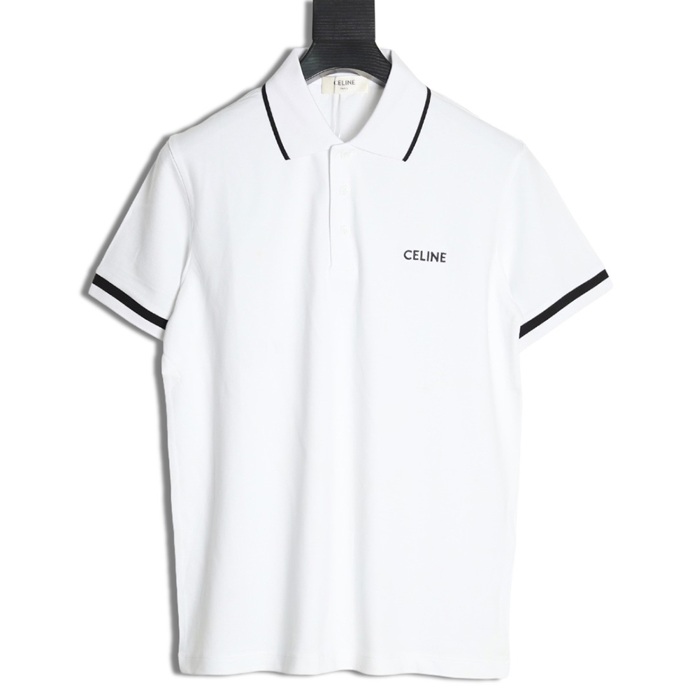 Ce**e classic embroidered small logo polo short sleeve