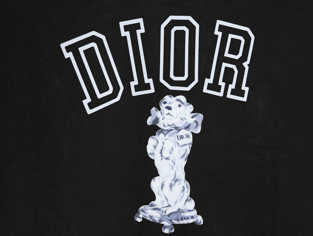 D*or bobby embroidered cotton slub jersey t-shirt