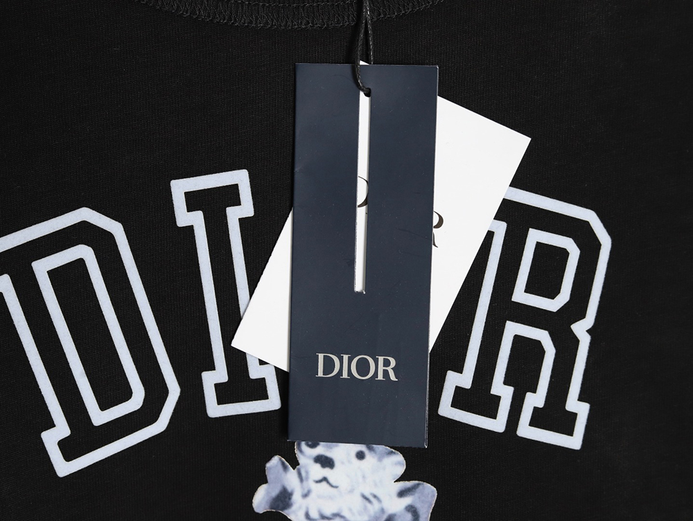 D*or bobby embroidered cotton slub jersey t-shirt