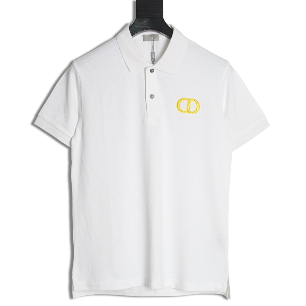 D*or embroidered cd letters polo short sleeve