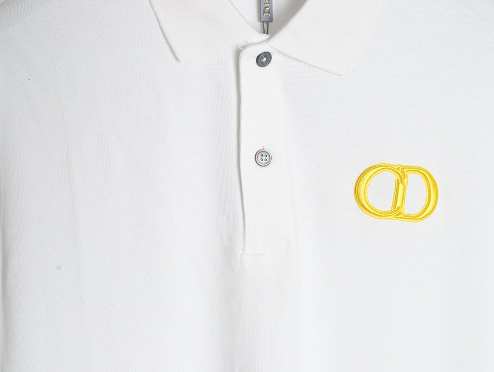 D*or embroidered cd letters polo short sleeve