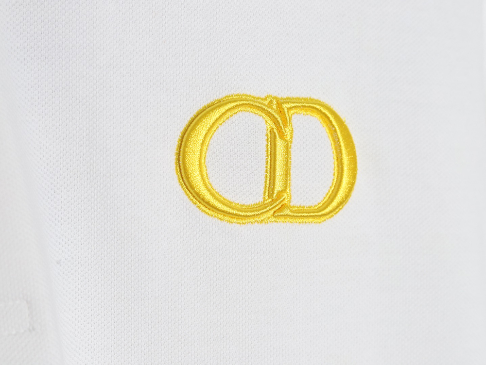 D*or embroidered cd letters polo short sleeve