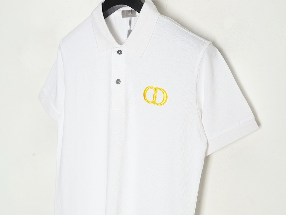 D*or embroidered cd letters polo short sleeve