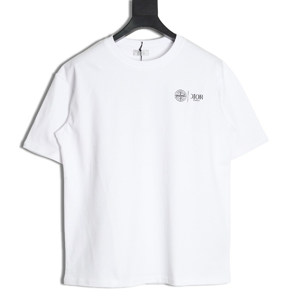 D*or & stone island crosshair print short-sleeved t-shirt