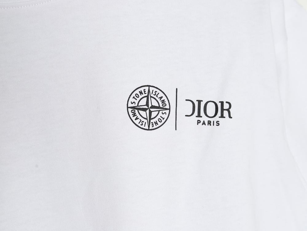 D*or & stone island crosshair print short-sleeved t-shirt