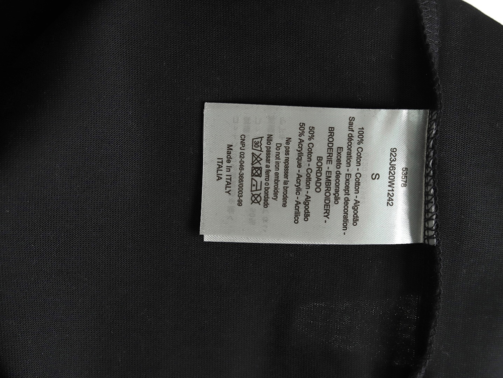 D*or & stone island crosshair print short-sleeved t-shirt tsk1