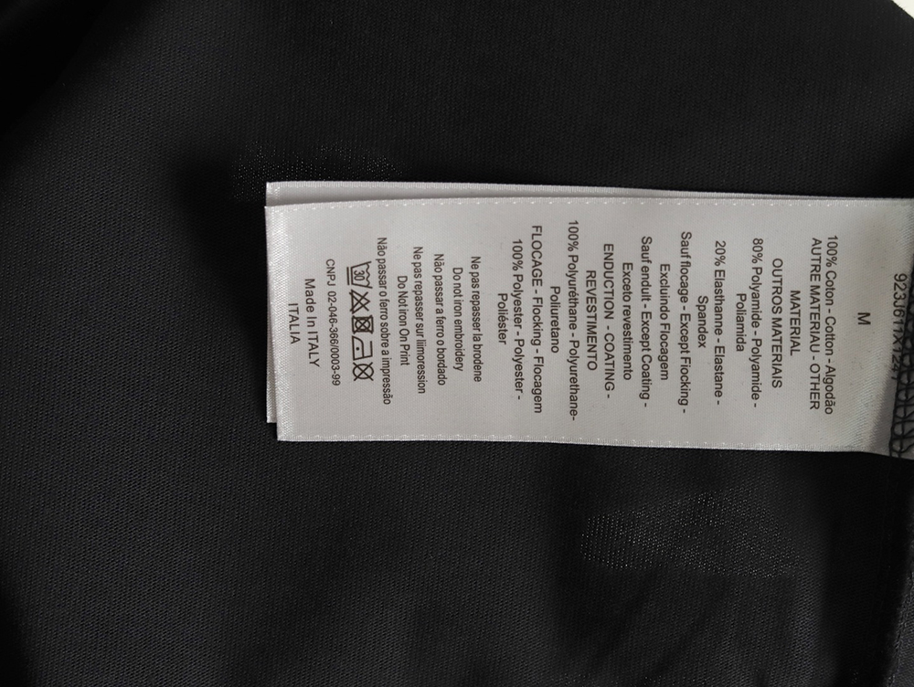 D*or washed distressed letter print short sleeves tsk2