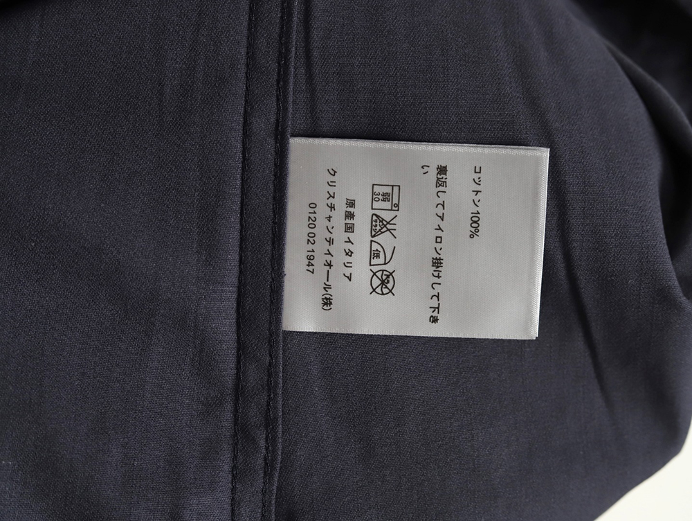 D*or all over print jacquard denim short sleeve shirt tsk1