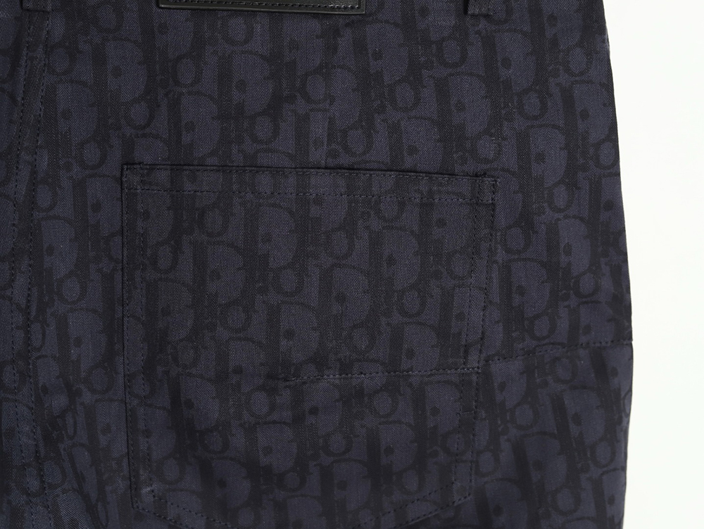 D*or all over print jacquard denim shorts tsk1