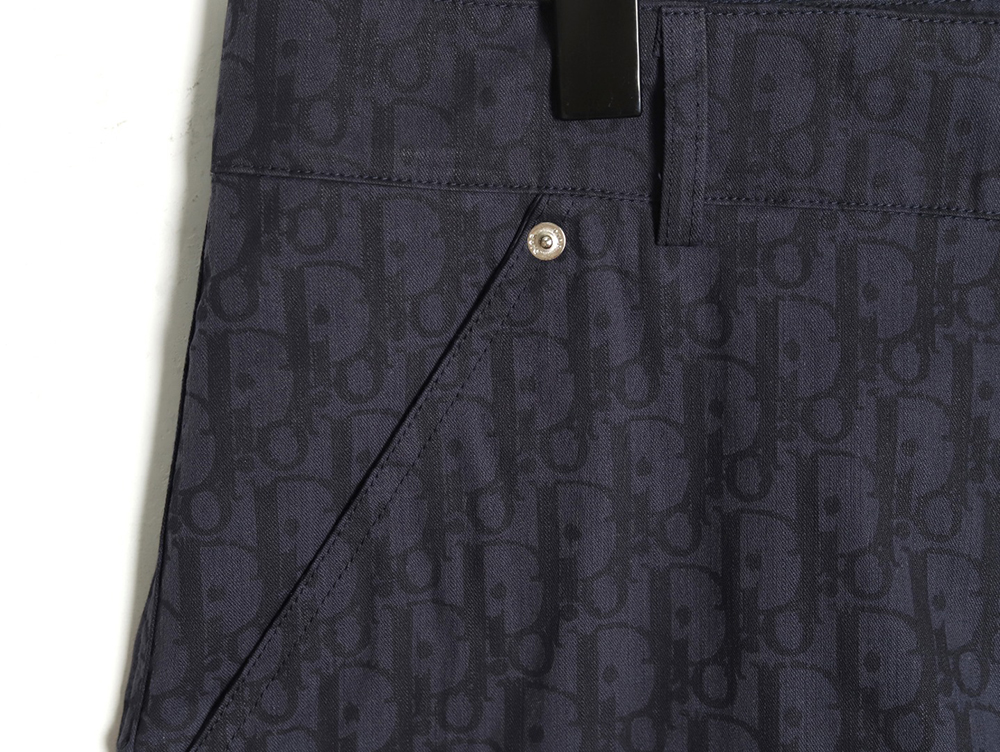 D*or all over print jacquard denim shorts tsk1