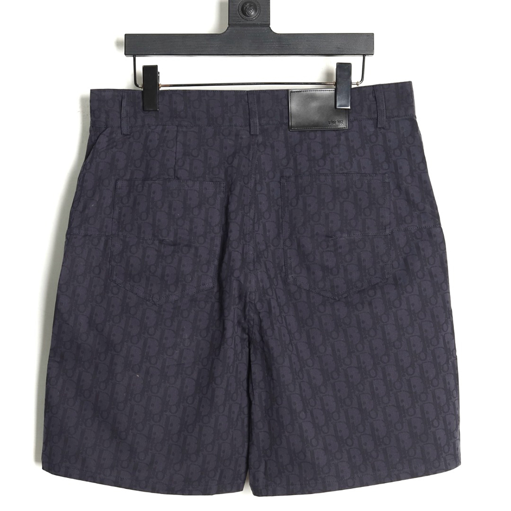 D*or all over print jacquard denim shorts tsk1