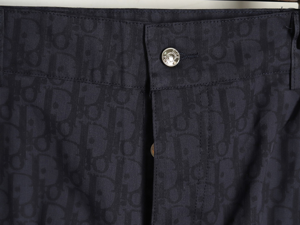 D*or all over print jacquard denim shorts tsk1