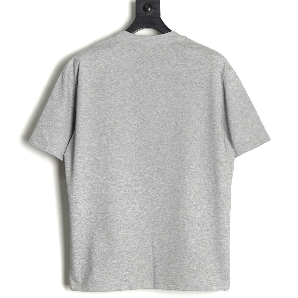 L0ew* whale print embroidered short sleeve