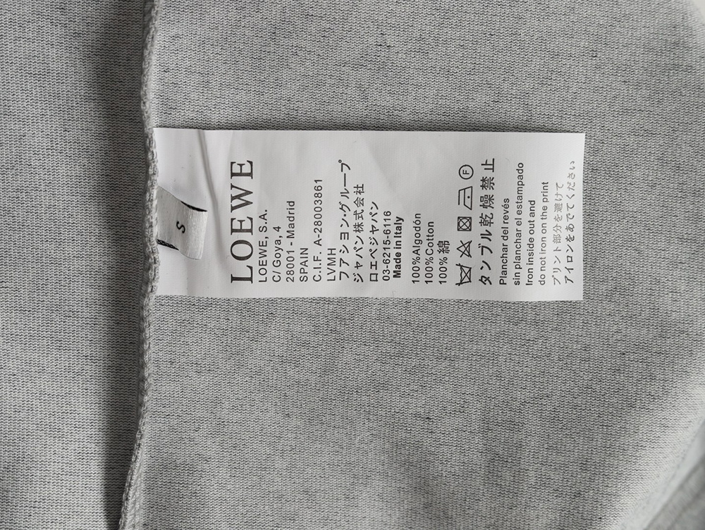 L0ew* whale print embroidered short sleeve