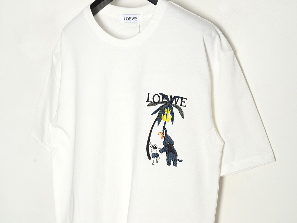 L0ew* embroidered coconut tree short sleeve t-shirt