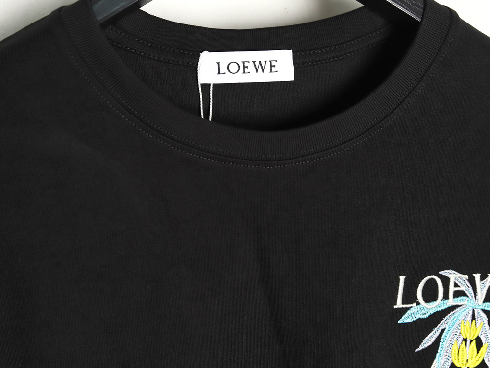 L0ew* embroidered coconut tree short sleeve t-shirt tsk1