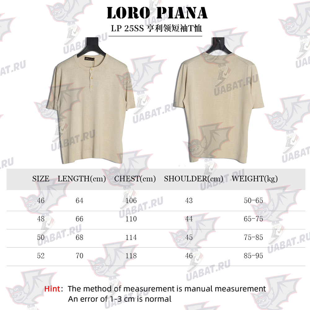 L**o p*ana henley collar short sleeve t-shirt