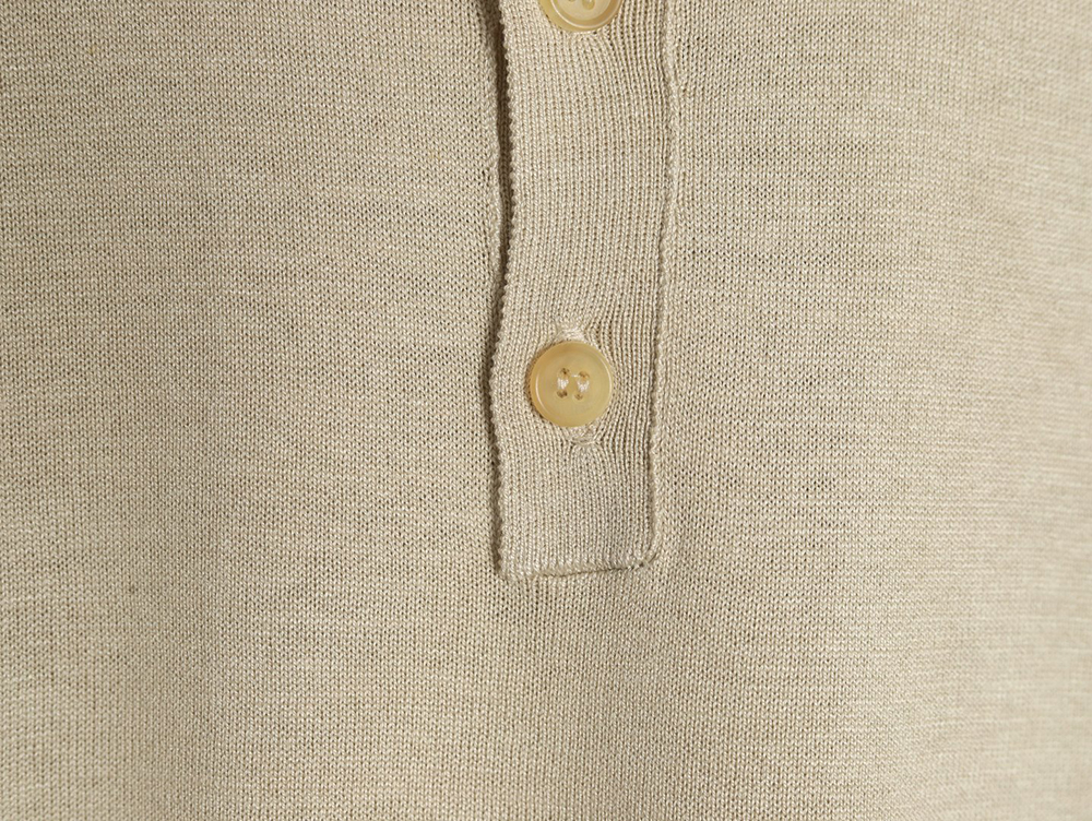 L**o p*ana henley collar short sleeve t-shirt