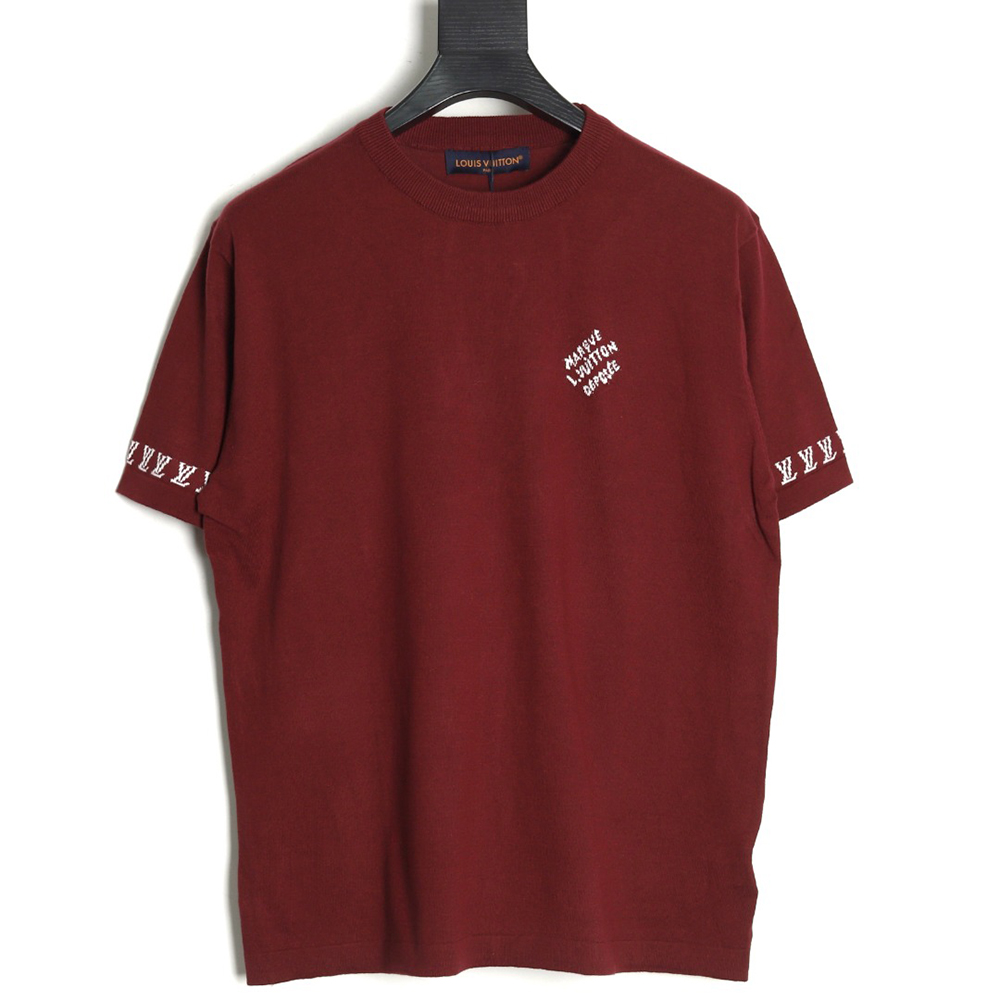 l0*is V*t0n jacquard lettering logo short sleeves