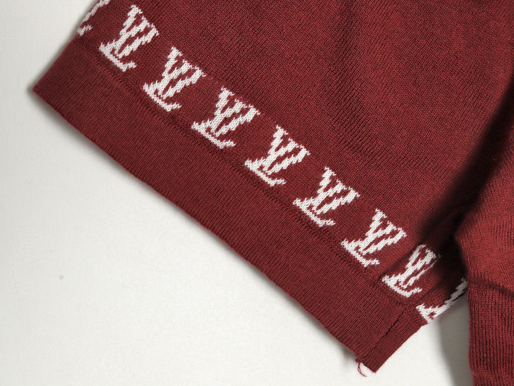 l0*is V*t0n jacquard lettering logo short sleeves