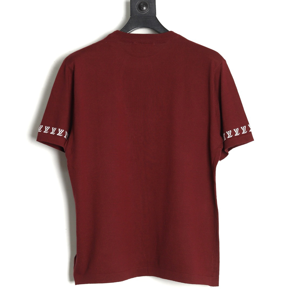 l0*is V*t0n jacquard lettering logo short sleeves