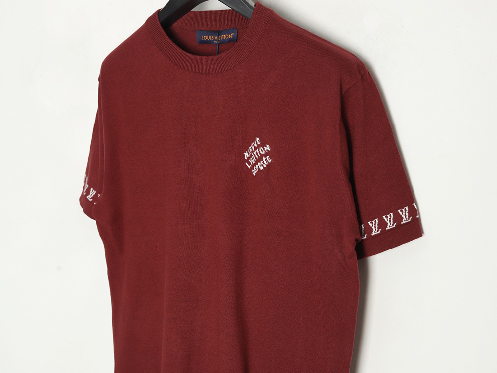 l0*is V*t0n jacquard lettering logo short sleeves