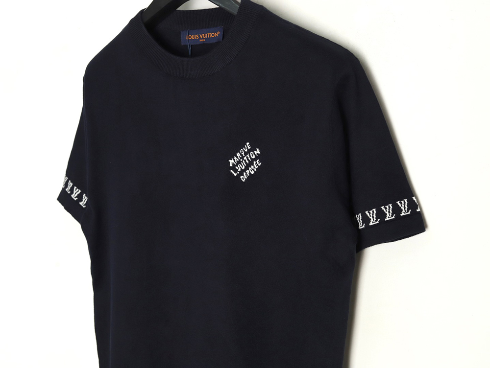 l0*is V*t0n jacquard lettering logo short sleeves tsk2