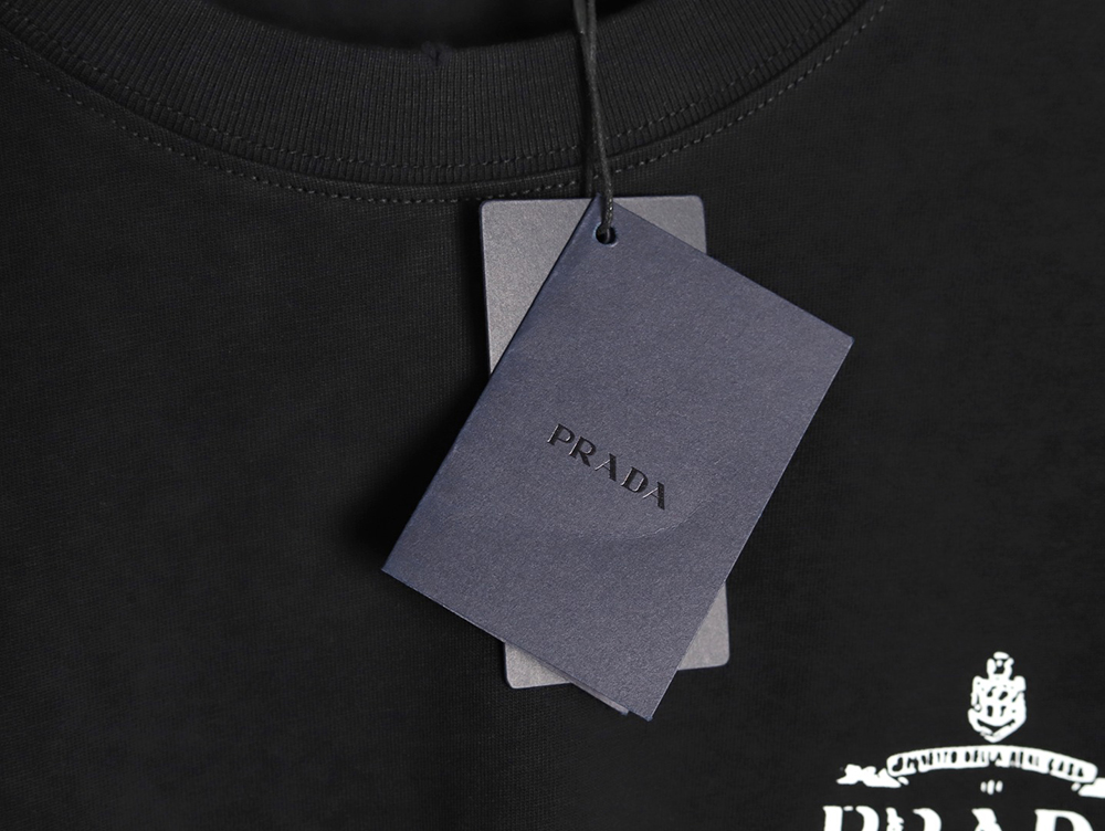 Pra*a chest lettering logo short sleeves tsk1