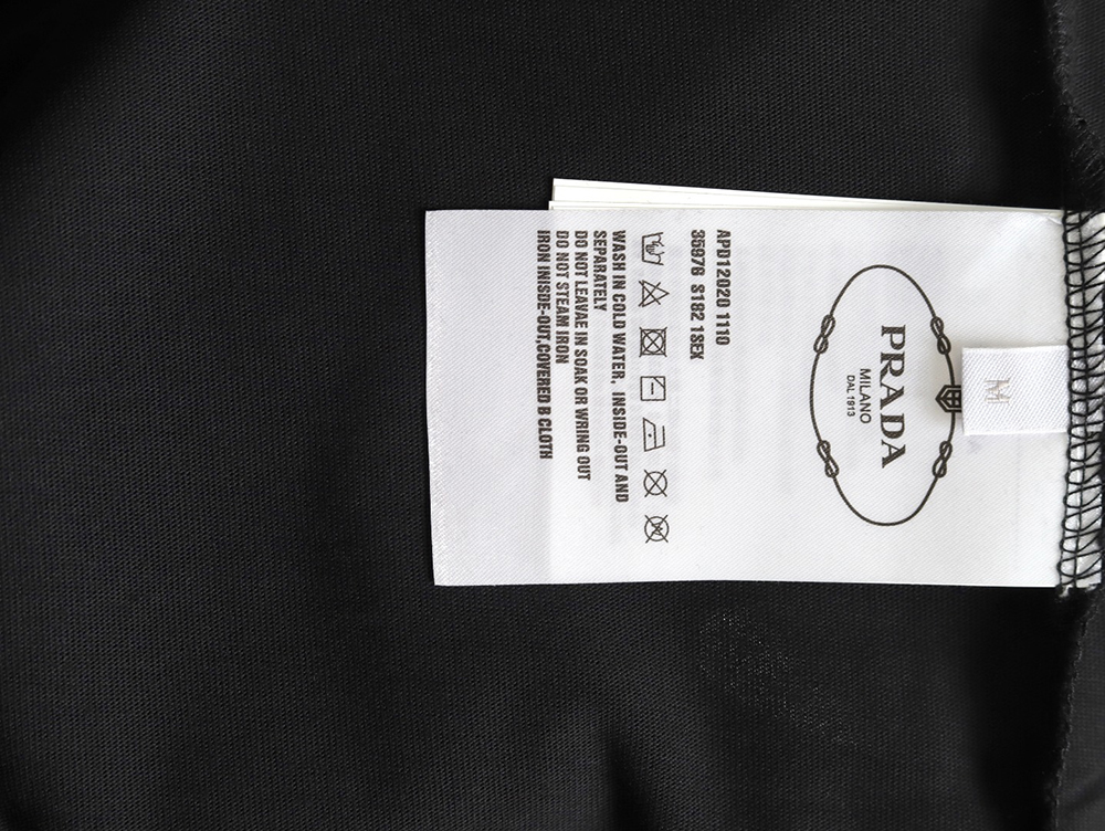 Pra*a chest lettering logo short sleeves tsk1