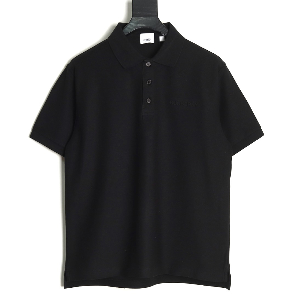 B**rry embossed embossed short sleeve polo shirt