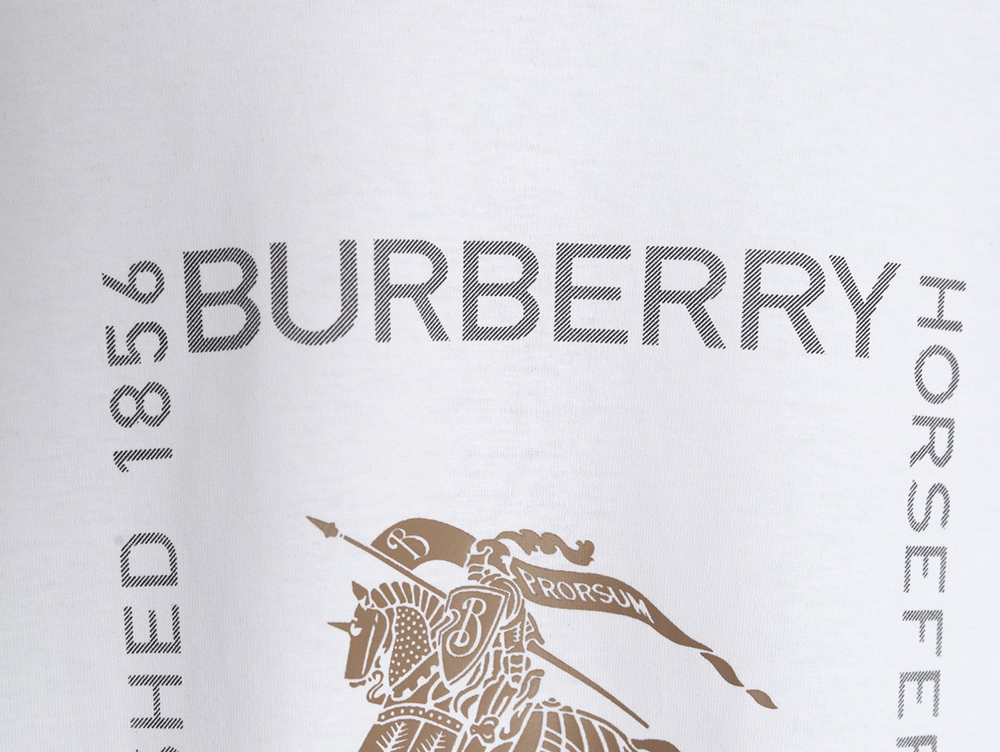 B**rry square letter gold warhorse printed short sleeve t-shirt