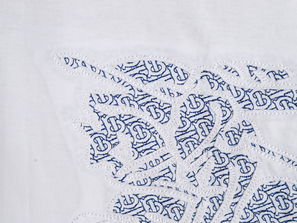 B**rry back hollow out applique war horse short sleeve t-shirt