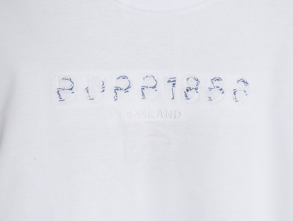 B**rry back hollow out applique war horse short sleeve t-shirt