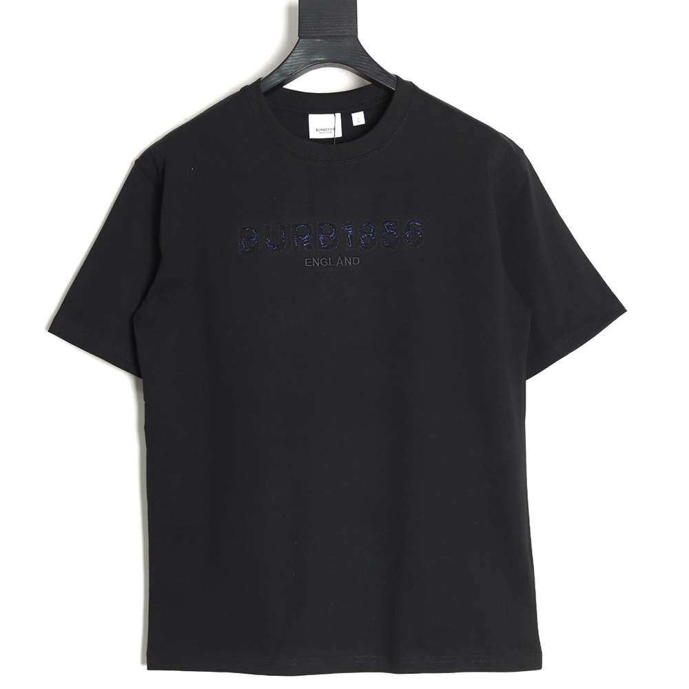 B**rry back hollow out applique war horse short sleeve t-shirt tsk1