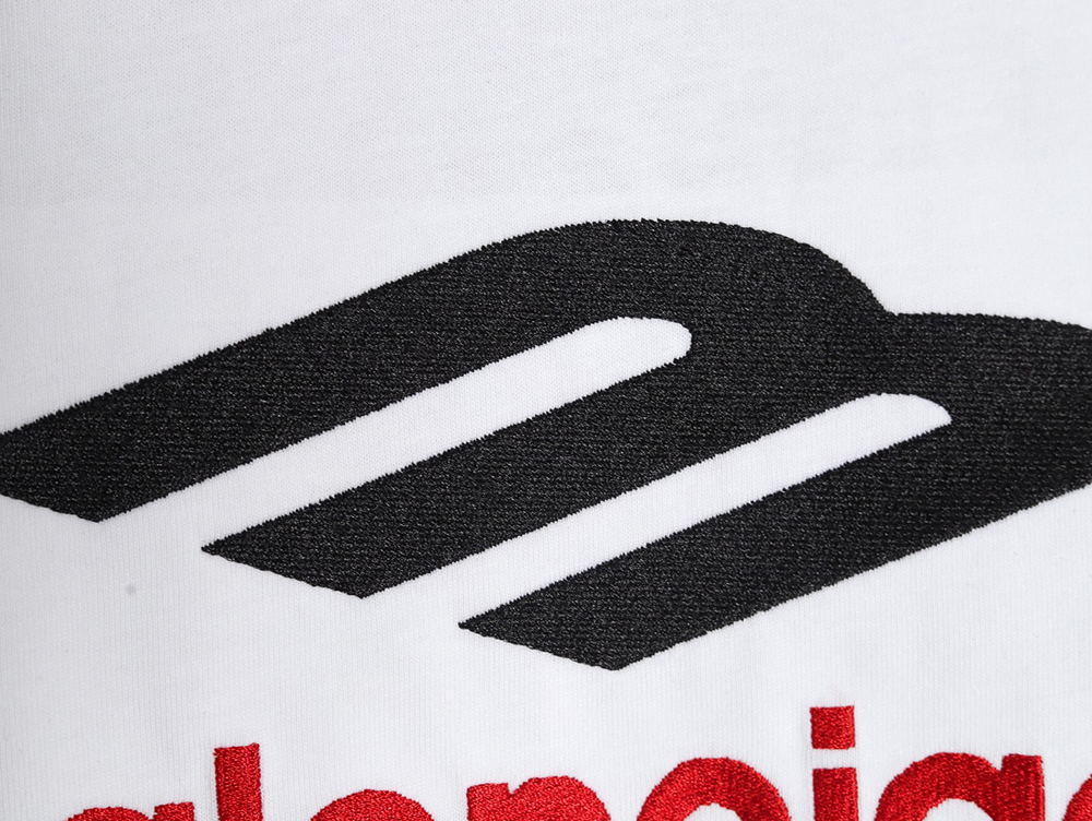 Ba*len*cia*ga 3m embroidered letters washed short sleeves