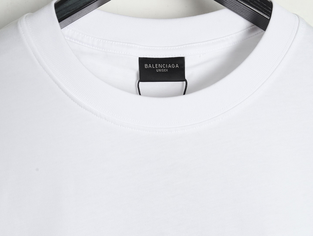 Ba*len*cia*ga 3m embroidered letters washed short sleeves