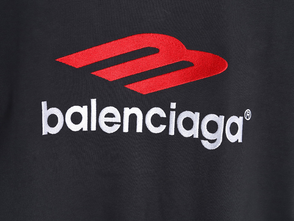 Ba*len*cia*ga 3m embroidered letters washed short sleeves tsk1