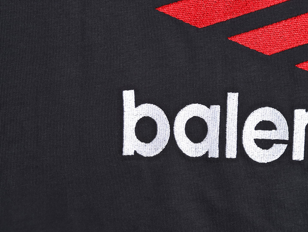 Ba*len*cia*ga 3m embroidered letters washed short sleeves tsk1
